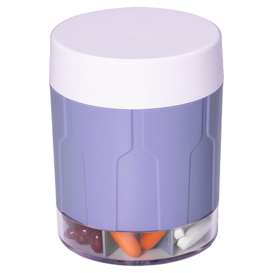 Extra Large Supplement Organizer, Betife Moisture-Proof Jumbo Pill Dispenser with 7 Large Compartments, Pill Boxes and Organizer to Hold Monthly Vitamin or Medication (Purple)