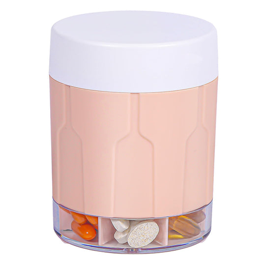 Extra Large Supplement Organizer, Betife Moisture-Proof Jumbo Pill Dispenser with 7 Large Compartments, Pill Boxes and Organizer to Hold Monthly Vitamin or Medication (Pink)